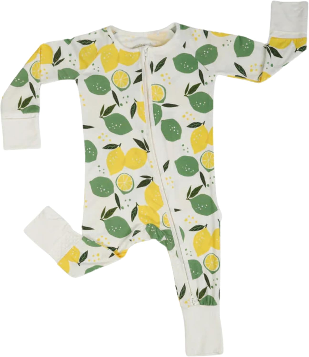 Baby Romper Long Sleeves for 3-24 Month Boys & Girls | 95% Bamboo Viscose Baby Rompers Two-Way Zipper Onesie