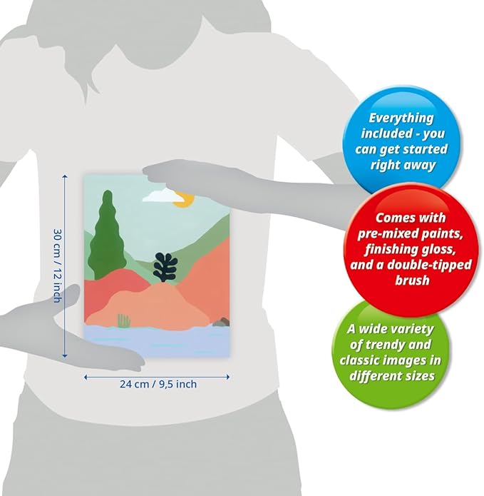 Ravensburger CreArt by The River Paint by Numbers Kit for Adults - 23642 - Painting Arts and Crafts for Ages 12 and Up