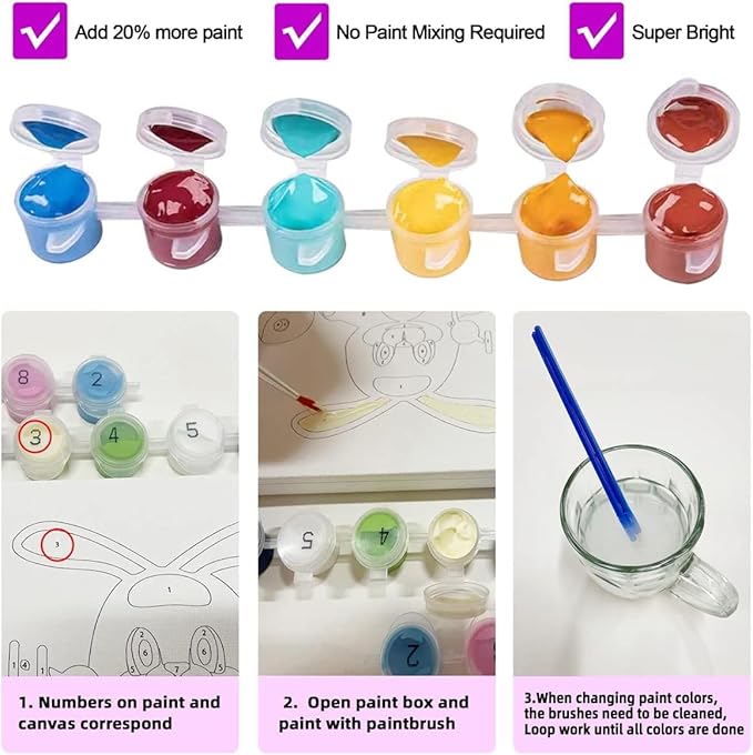 Paint by Number Kits for Adults,Kids, Beginners, with Brushes and Acrylic Pigment, 12x16 Inch Birds - with Framed