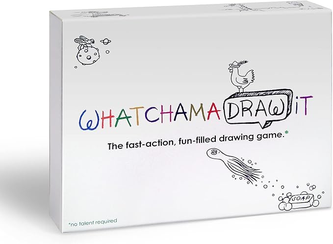 The Imagineering Company WatchamaDrawit Fast Action Drawing Game with Wildly Creative Challenges - A Family Board Game for Kids and Adults - Let The Family Game Night Fun Go Crazy