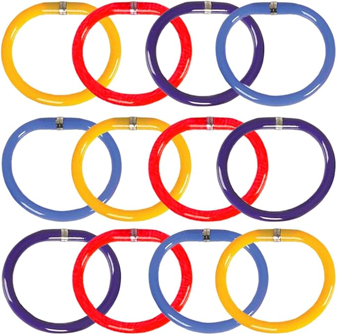 ArtCreativity Bracelet Pens for Kids, Set of 24, Functional 2-in-1 Pens with Blue Ink, Birthday Party Favors for Boys and Girls, Goodie Bag Fillers for Children and Adults, Teacher Rewards, 4 Colors