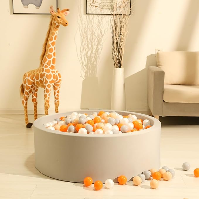 GOGOSO Ball Pit Balls for Toddles, Kids Plastic Balls for BallPit, Pool, Baby Party Accessories, Birthday Decoration 50 100 200 500 1000