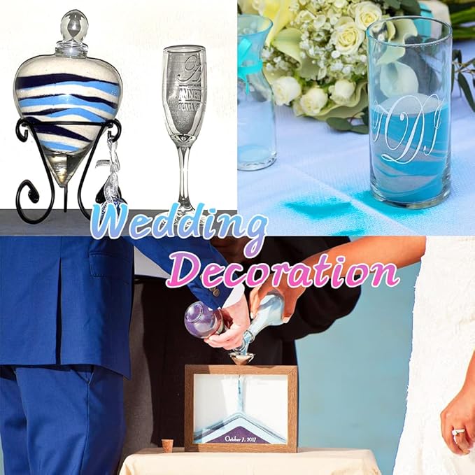 Dshengoo 36 Colors Art Sand,DIY Arts and Crafts Sand Kit,Scenic Sand Kits for Kid's Painting,DIY Drawing,Wedding Decoration,Vase Glass Sand,1.25oz Bottles,36pack