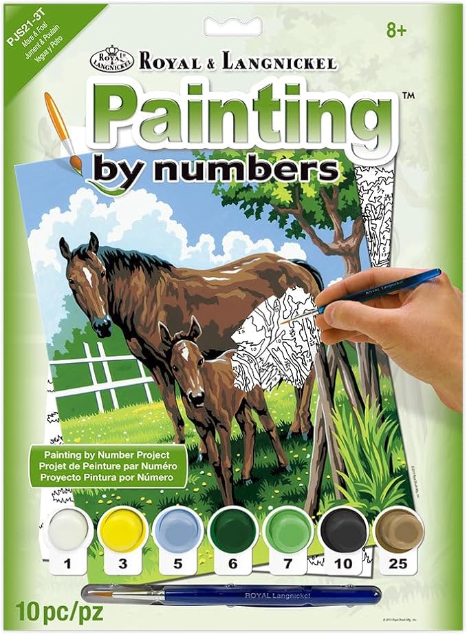 Royal & Langnickel Paintbynumber Activity Kid Horses, Multicolor