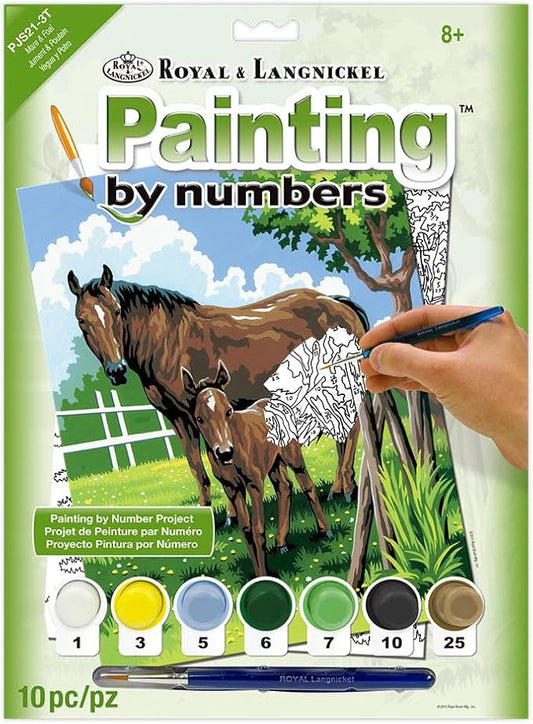Royal & Langnickel Paintbynumber Activity Kid Horses, Multicolor