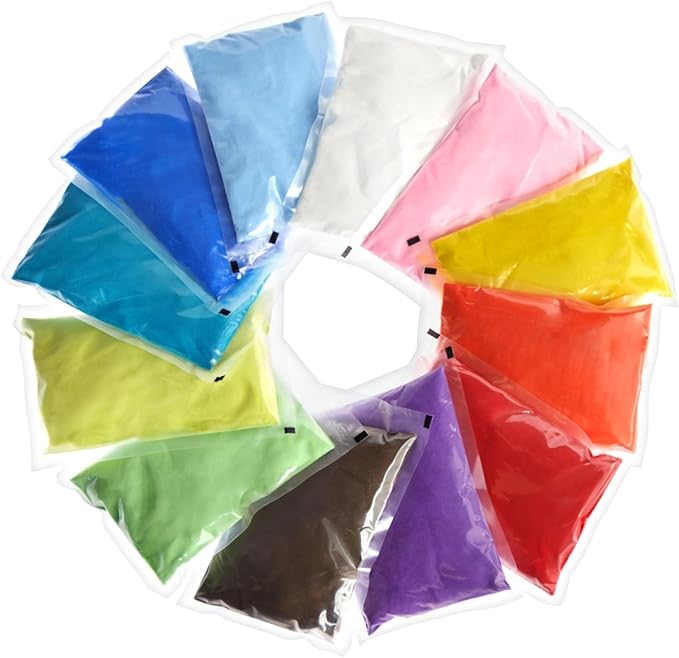 Bright Creations 12 Pack Colored Sand for Crafts - Individual 1lb Colored Sand for Sand Art and DIY Wedding Decorations - Colorful Craft Sand in 12 Colors - Colored Sand Bulk (12 lbTotal)