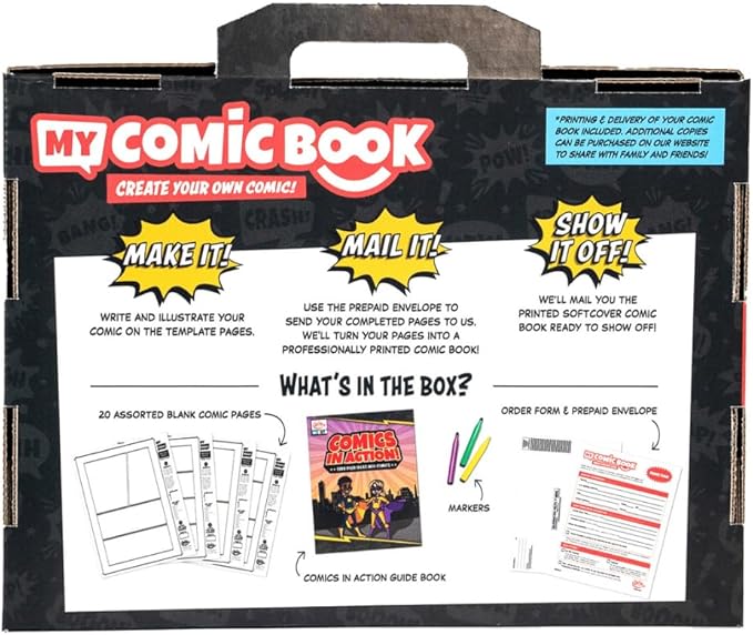 My Comic Book Making Kit, Multicolor, 6.75" x 10.25"