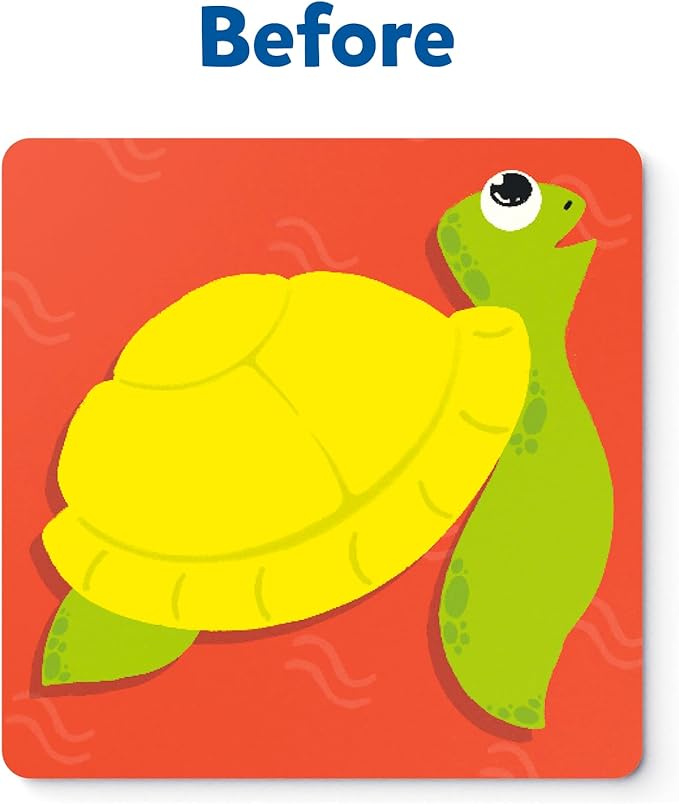 Skillmatics Art Activity - Fun with Foam Underwater Animals, No Mess Felt Sticker Art for Kids, DIY Craft Kits, Gifts for Boys & Girls Ages 3, 4, 5, 6, 7, Travel Toys