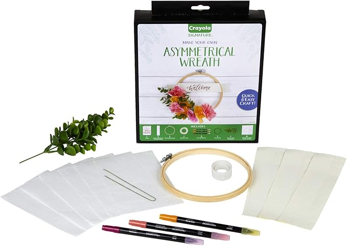 Crayola DIY Wreath, Craft Supplies, Gift for Crafters, Ages 14, 15, 16, 17