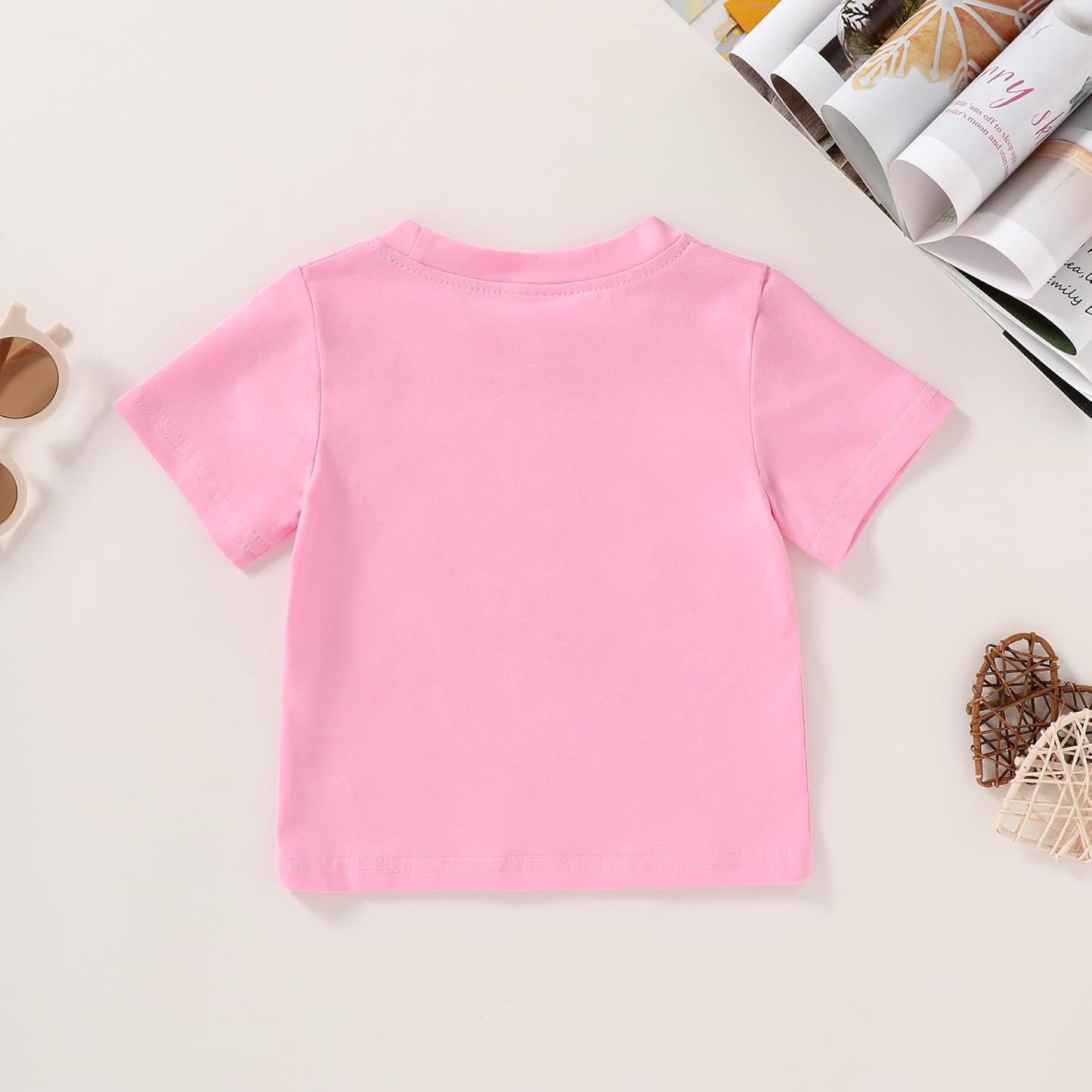 Happy Town Toddler Clothes Baby Boy Girl Smiley Face Shirt Short Sleeve T-Shirt Tee Summer Tops Outfits