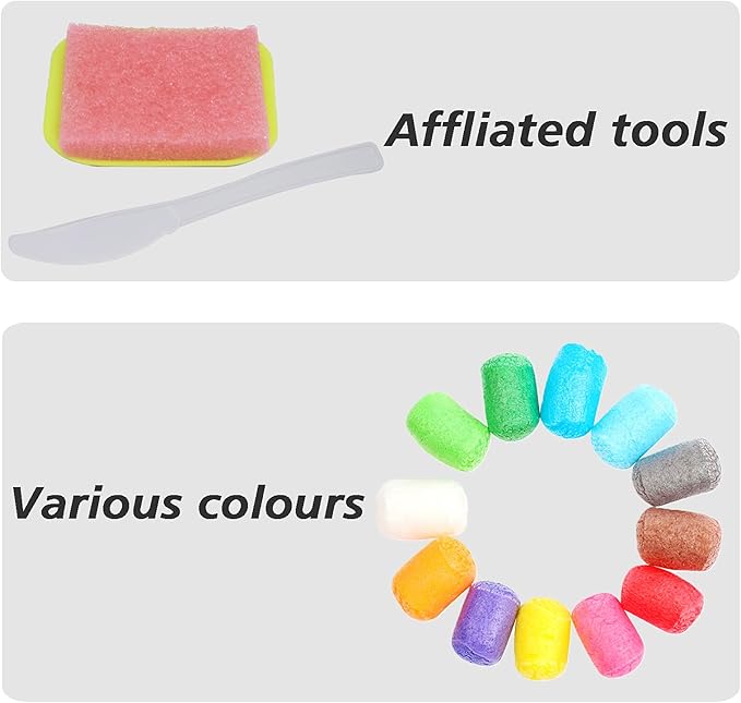 Arts and Crafts for Kids - Magic Foam Corn Craft Kit, STEM Building Model Toys, Bulk Crafts Supplies Kits, Kindergarten Preschool School Crafts Set for Toddler Ages 3 4 5 6 7 8 9 10 11 12 (500pcs)