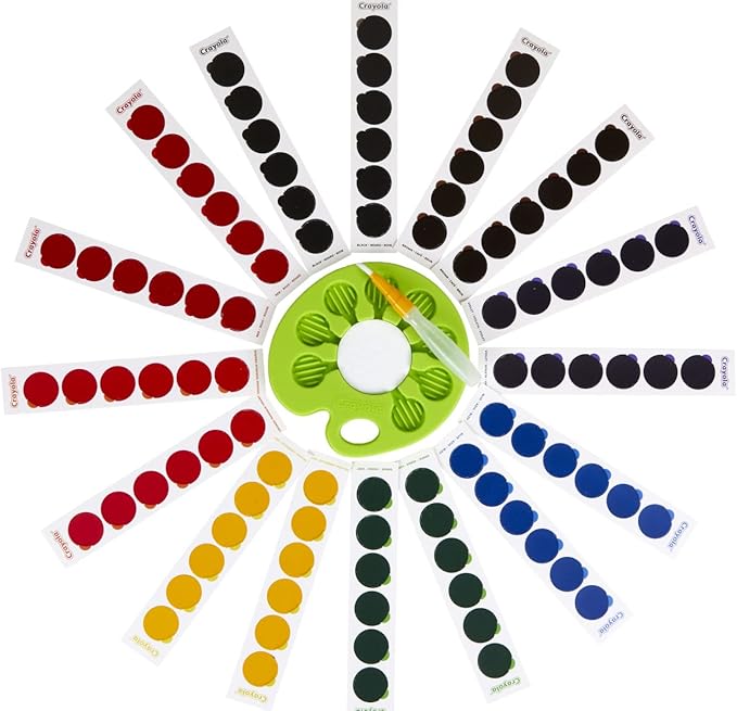 Crayola Watercolor Pop & Paint Palette, Washable Paint Kit, Less Mess Watercolor Paint Set for Kids, Arts & Crafts, Toddler Gifts