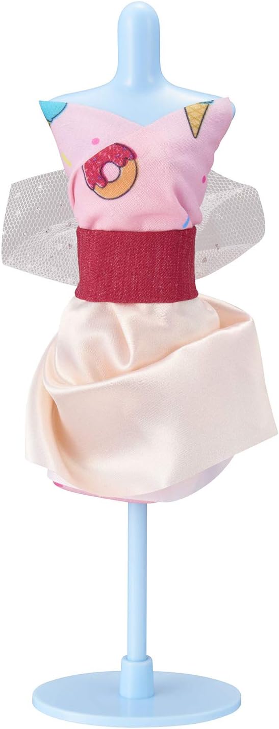 BANDAI 40433 Harumika Fashion Design for Kids-Craft Your Own Catwalk Looks with This Creative Kit-Double Torso Set-'Yummy All Over' Style Includes Reusable Mannequin, Fabric and Accessories