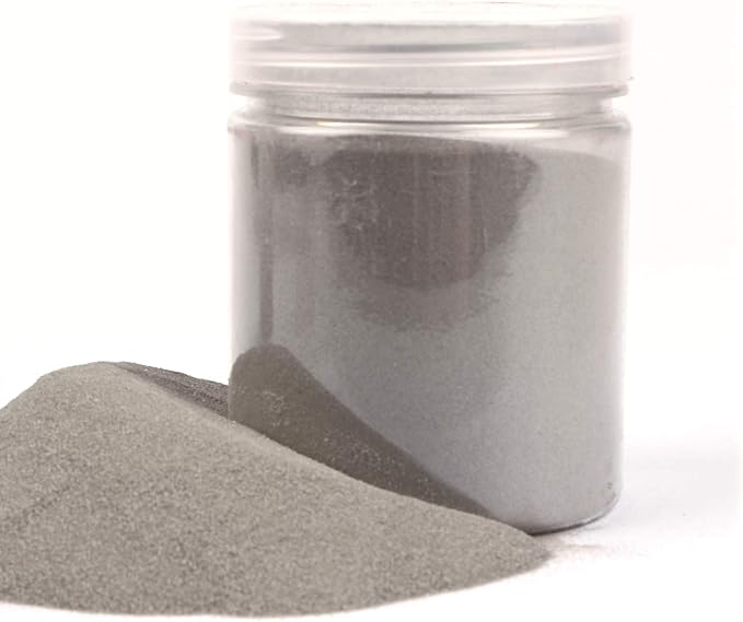 Shiny Stone Colorful Sand,Art Sand,Colored Sand,Craft Sand,Decorative Wedding Vibrant Sand, 250g/0.55lbs/8.81oz for Wedding Succulent Terrarium Vase (Dark Grey)