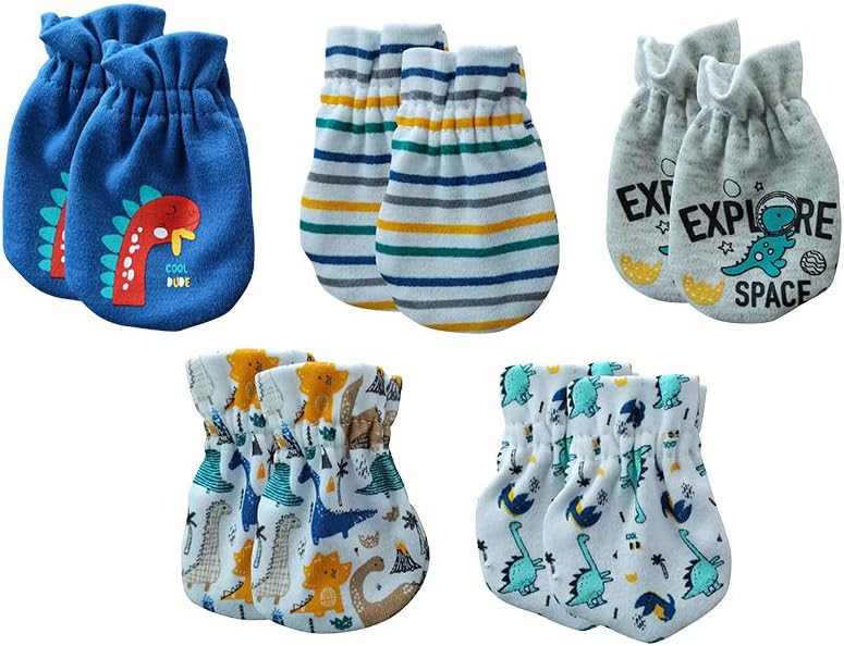 Newborn Baby Boy Girl Caps Mittens Socks Set Cotton Baby Essentials Accessories (Hats+Gloves+Socks)
