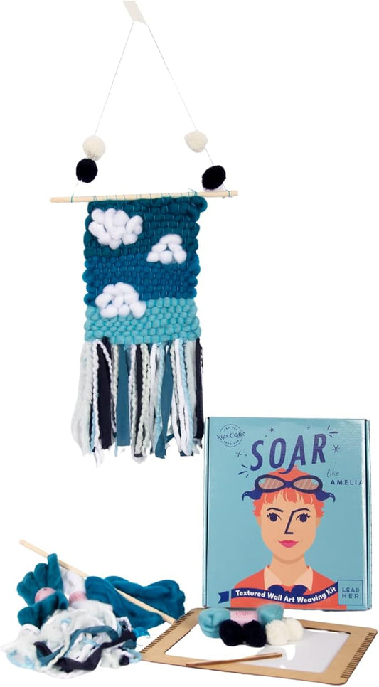 Kids Crafts Soar like Amelia Textured Wall Art Weaving Craft Kit Arts and Crafts DIY Crafts for Girls