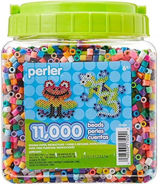 Perler Beads Assorted Multicolor Fuse Beads for Kids Crafts, 11000 pcs