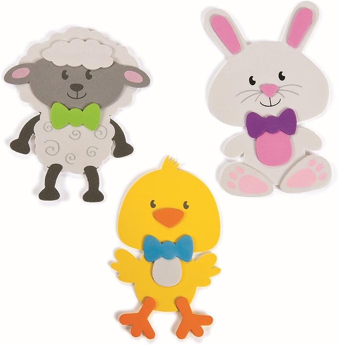 Big Head Easter Magnets Craft Kit -12 - Crafts for Kids and Fun Home Activities