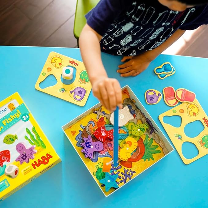 HABA My Very First Games - Here Fishy Fishy! Magnetic Fishing Game Ages 2+ Made in Germany Toddler Games, Learning Toys, Preschool Toys