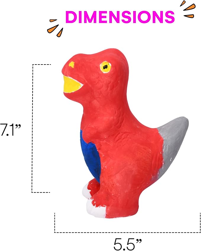 Neliblu Dinosaur Painting Set for Kids - DIY Craft Kit with Ceramic Figurine - Paintable Dino Art Activity for Toddler - Educational Toy for Dinosaur Enthusiasts - Dinosaur Painting Kit