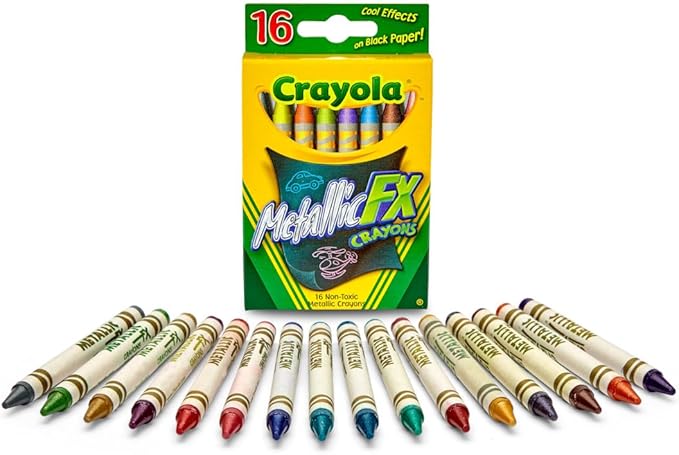 Crayola Uni-Creatures & Cosmic Cats Coloring Book Set - 2 Pack (96pgs), Animal Sticker Sheet, Metallic Crayons & Glitter Crayons