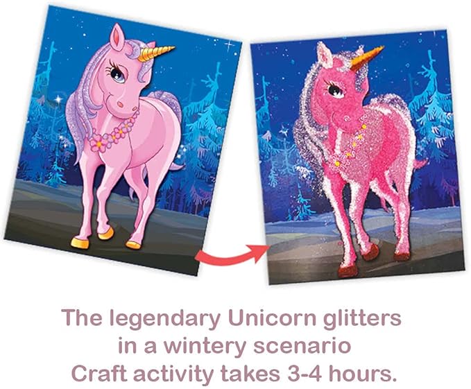 Toykraft Arts and Crafts for Kids Ages 5-8, Sand Art, Kids Age 5-8, Craft Kits, Gift for Girls 5 to 8 Year Olds - Unicorn & Ponies