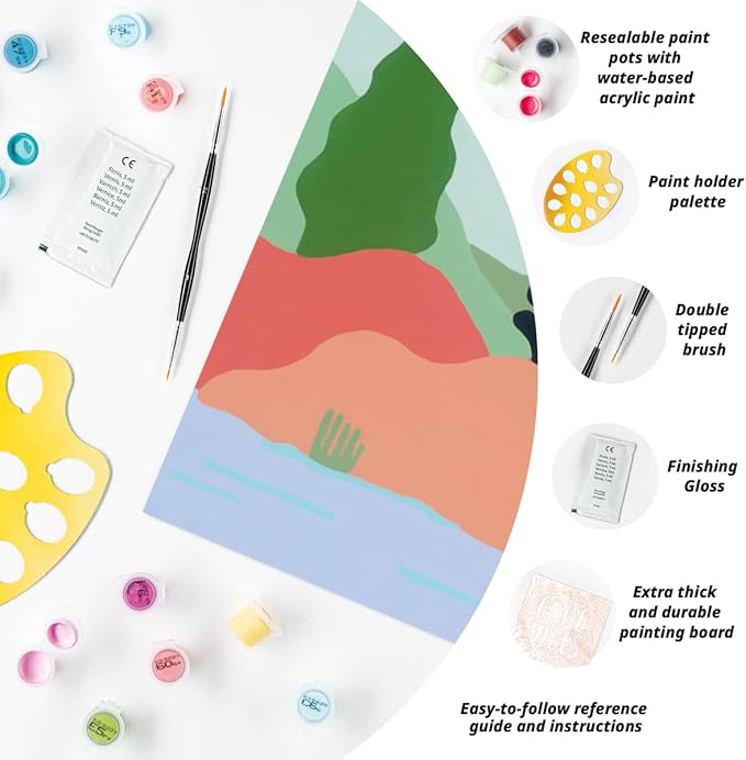 Ravensburger CreArt by The River Paint by Numbers Kit for Adults - 23642 - Painting Arts and Crafts for Ages 12 and Up