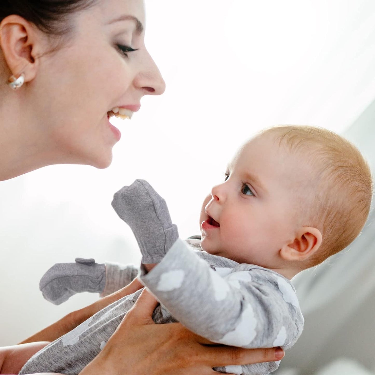 Newcotte Adjustable Baby Mittens No Scratch Newborn Cotton Breathable Gloves Warm Baby Mitts for Boys