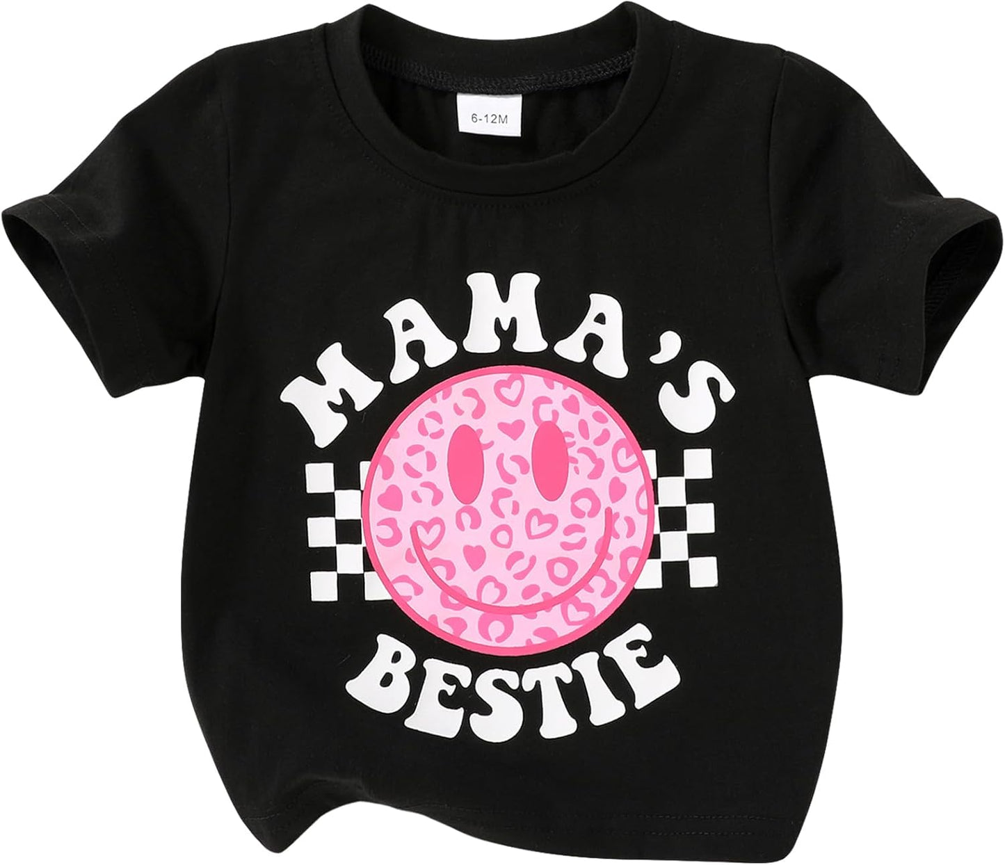 Happy Town Toddler Clothes Baby Boy Girl Smiley Face Shirt Short Sleeve T-Shirt Tee Summer Tops Outfits