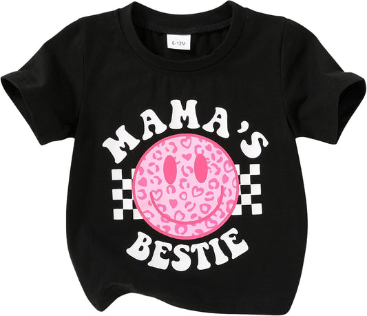 Happy Town Toddler Clothes Baby Boy Girl Smiley Face Shirt Short Sleeve T-Shirt Tee Summer Tops Outfits