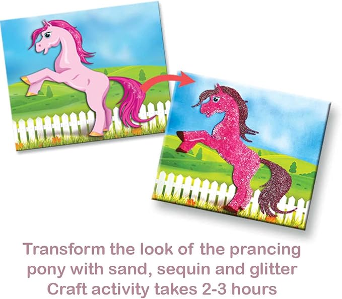 Toykraft Arts and Crafts for Kids Ages 5-8, Sand Art, Kids Age 5-8, Craft Kits, Gift for Girls 5 to 8 Year Olds - Unicorn & Ponies