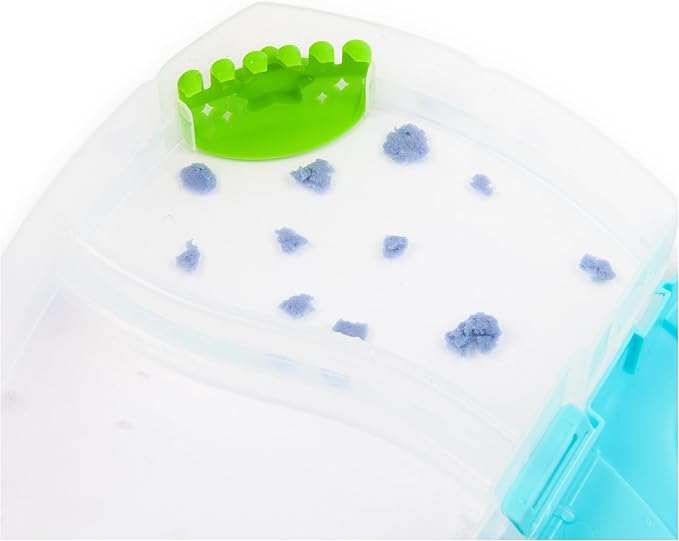 Kinetic Sand, Splash Starter Case with 6oz Color-Change Play Sand, 3 Tools & Molds, Reusable Storage, Sensory Toys for Kids Ages 3 and up