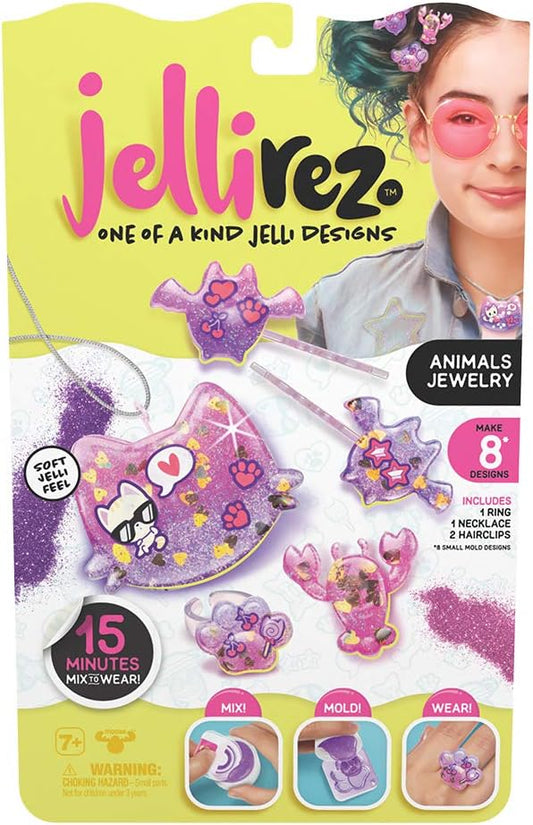 Animals Jewelry Pack - Quick & Easy DIY Resin Inspired Craft Activity Kit for Kids Ages 7 & Up, Multicolor (10878)