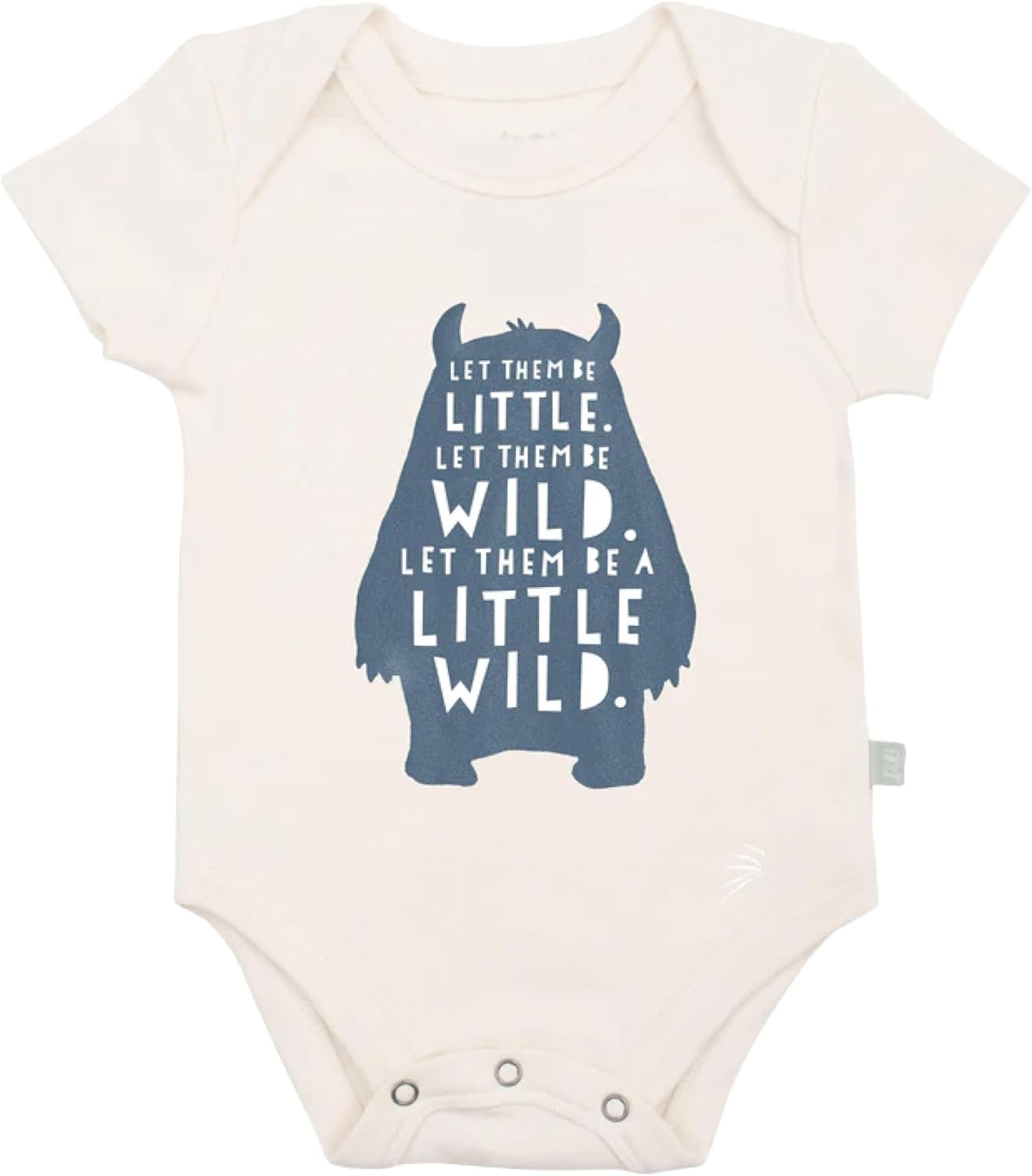 Finn + Emma Organic Cotton Graphic Baby Onesie - Gender Neutral Bodysuits for Babies 0-12 Months in Multiple Sizes and Styles