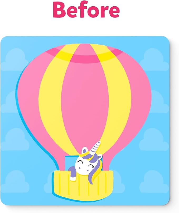 Skillmatics Art Activity - Fun with Foam Unicorns & Princesses, No Mess Felt Sticker Art for Kids, 3D Foam Stickers, DIY Craft Kits, Valentine's Day Gifts for Girls & Boys Ages 3, 4, 5, 6, 7