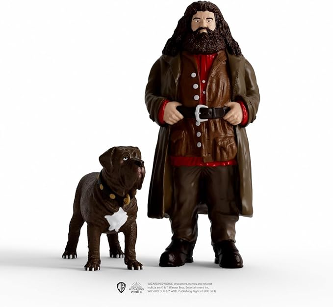 Schleich Wizarding World of Harry Potter 2-Piece Set with Hagrid & Fang Figurines for Kids Ages 6+
