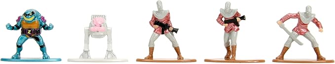 TMNT 1.65" 18-Pack Wave 2 Die-Cast Figures Nano Metalfigs, Toys for Kids and Adults