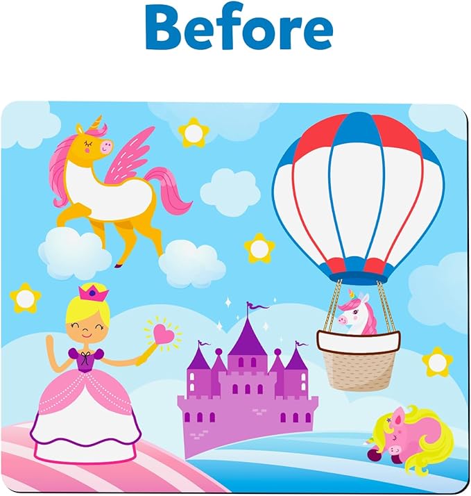 Skillmatics Art Activity - Dot It Unicorns & Princesses, No Mess Sticker Art for Kids, Craft Kits, DIY Activity, Valentine's Day Gifts for Boys & Girls Ages 3, 4, 5, 6, 7, Travel Toys