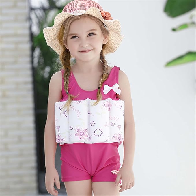 Baby Kids Floatation Suit Float One-Piece Swimwear Buoyancy for Girls Boys 1-8Years