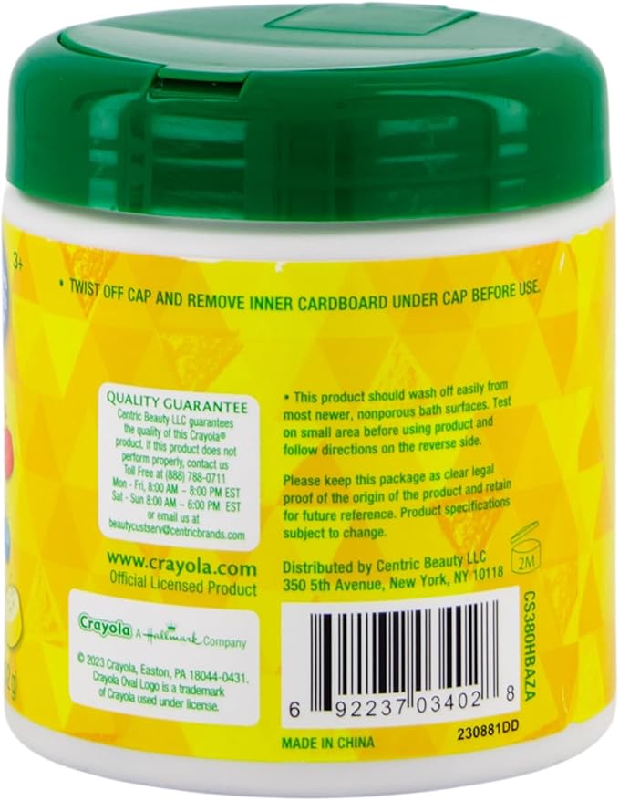 Crayola Bathtub Markers and Crayola Color Bath Drops, 60 tablets - Bring Creative Fun to Bath Time - Non-toxic