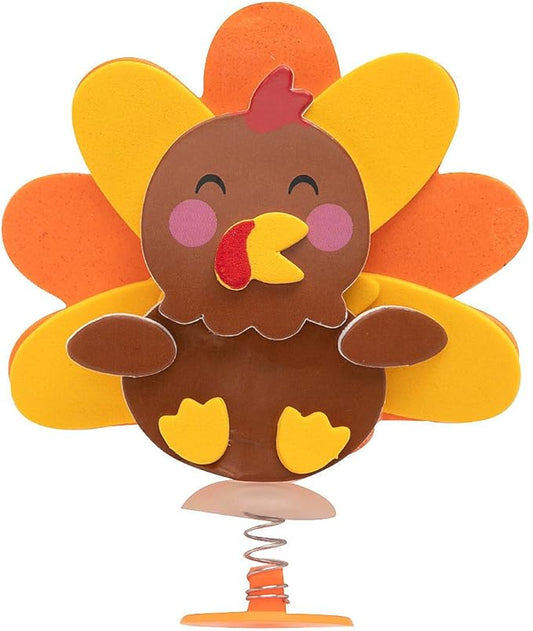 Fun Express Turkey Character Pop-Up Craft Kit - Makes 12