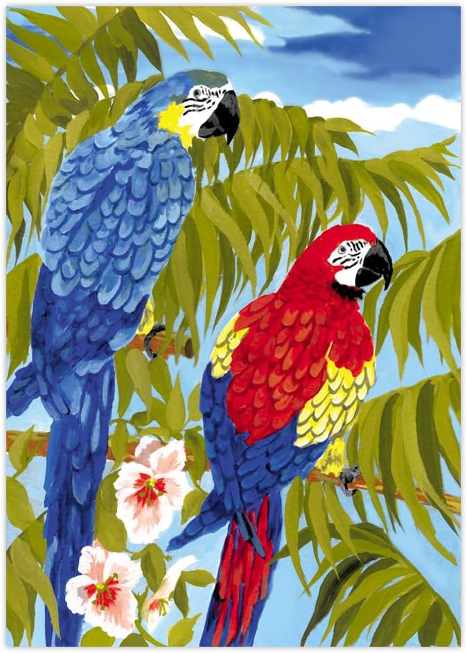 Royal Brush Parrots Junior Small Paint by Number Kit 8.75"X11.75"