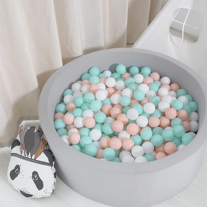 GOGOSO Ball Pit Balls for Toddles, Kids Plastic Balls for BallPit, Pool, Baby Party Accessories, Birthday Decoration 50 100 200 500 1000