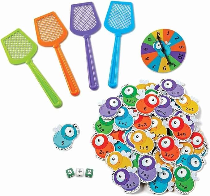 Learning Resources Mathswatters, Addition & Subtraction Game, Math Games for Kids, Educational Games, Preschool Math, Montessori, 99 Pieces, Age 5+