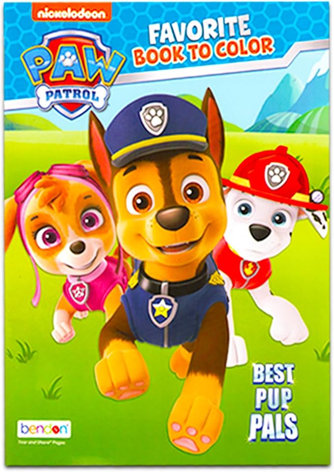 Paw Patrol Paint Posters Set - Bundle with Paw Patrol Painting Activity Book with Coloring Pages, Stickers, and More | Paw Patrol Coloring and Activities for Toddlers, Kids
