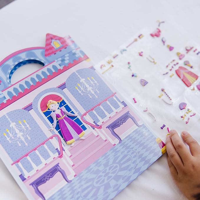 Melissa & Doug Puffy Sticker Set: Princess - 67 Reusable Stickers