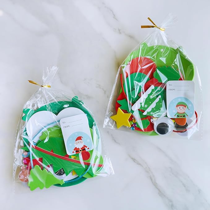 Winlyn 24 Sets Christmas Craft Kits Winter Crafts DIY Christmas Owl Ornaments Decorations Art Sets Foam Owl Christmas Tree Holiday Stickers for Kids Festival Home Classroom Activities Party Favors