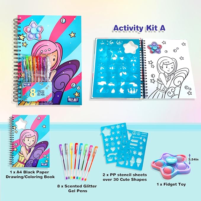 Drawing & Coloring Books for Kids | Mess-Free Coloring Books Kit for Toddlers | Child's Art Drawing Books & Creative Activity Supplies Set | Gift for Boys and Girls Ages 2-4, 4-8, 5-7, 8-12 (2 Sets)