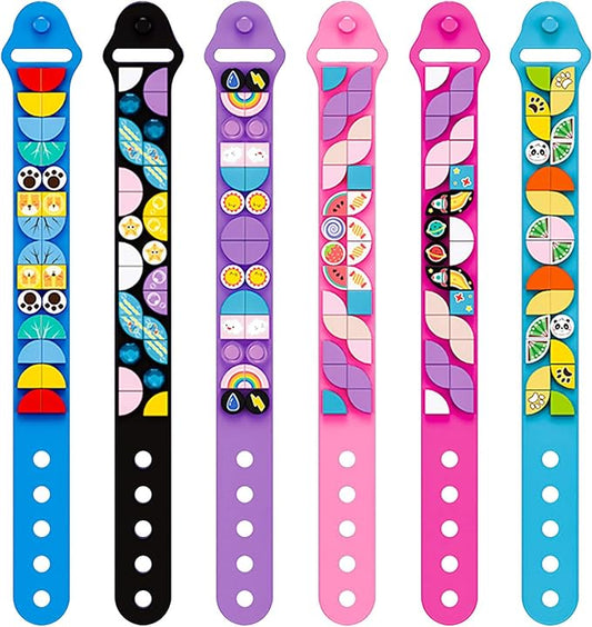 DOTS Kids Jewelry Craft Bracelet 6 Packs, Sports Bracelet Making Kits, Custom Friendship Wristband