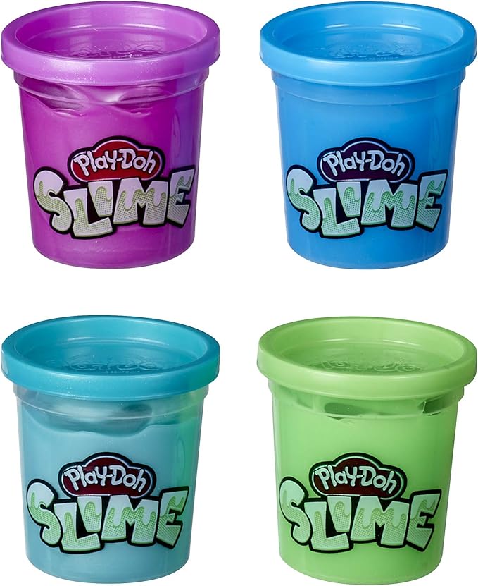Play-Doh Foam and Play-Doh Slime Kit: Super Cloud Slime, HydroGlitz, Super Stretch, and Krackle 13 Multipack Bundle of Cool Colors, Kids Party Favors, Non-Toxic (Amazon Exclusive)